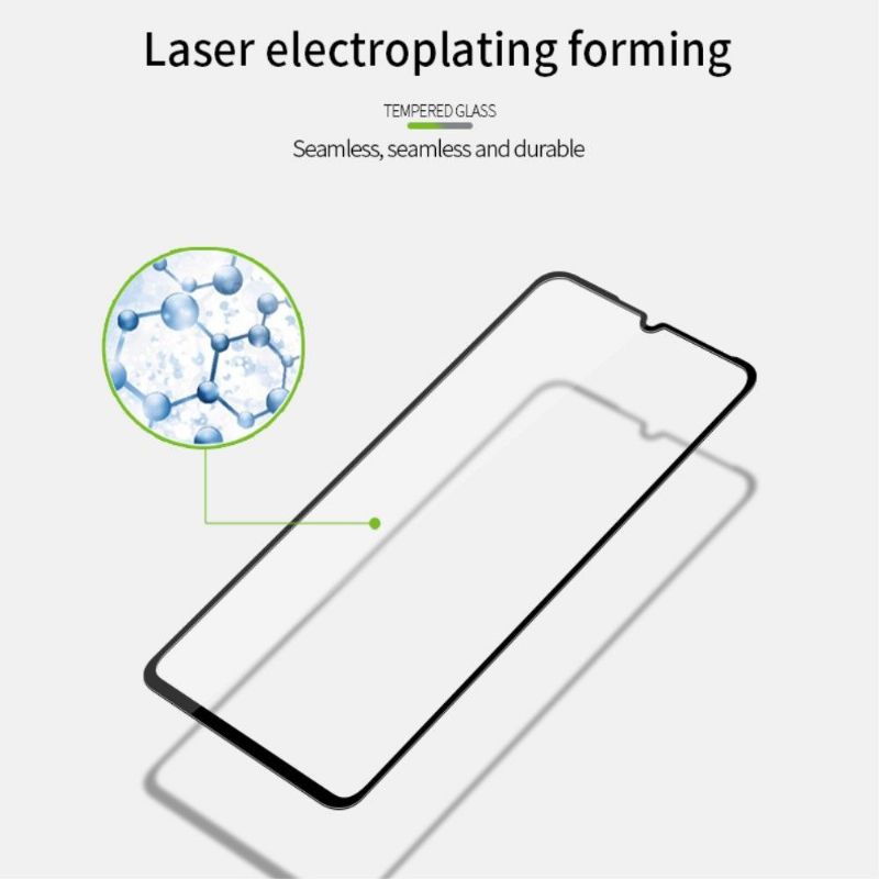 Xiaomi Mi A3 - Fuld Størrelse Hærdet Glas Skærmbeskytter - Sort