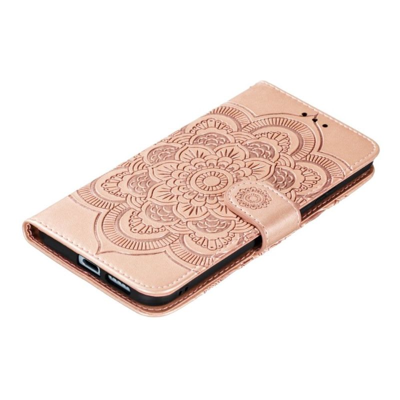 Flip Cover Huawei P40 Pro+ Mandala Kortholder - Rose Guld