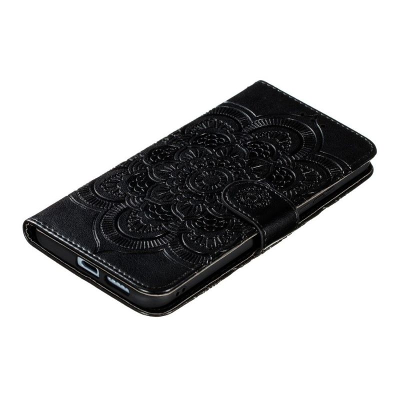 Flip Cover Huawei P40 Pro+ Mandala Kortholder - Sort