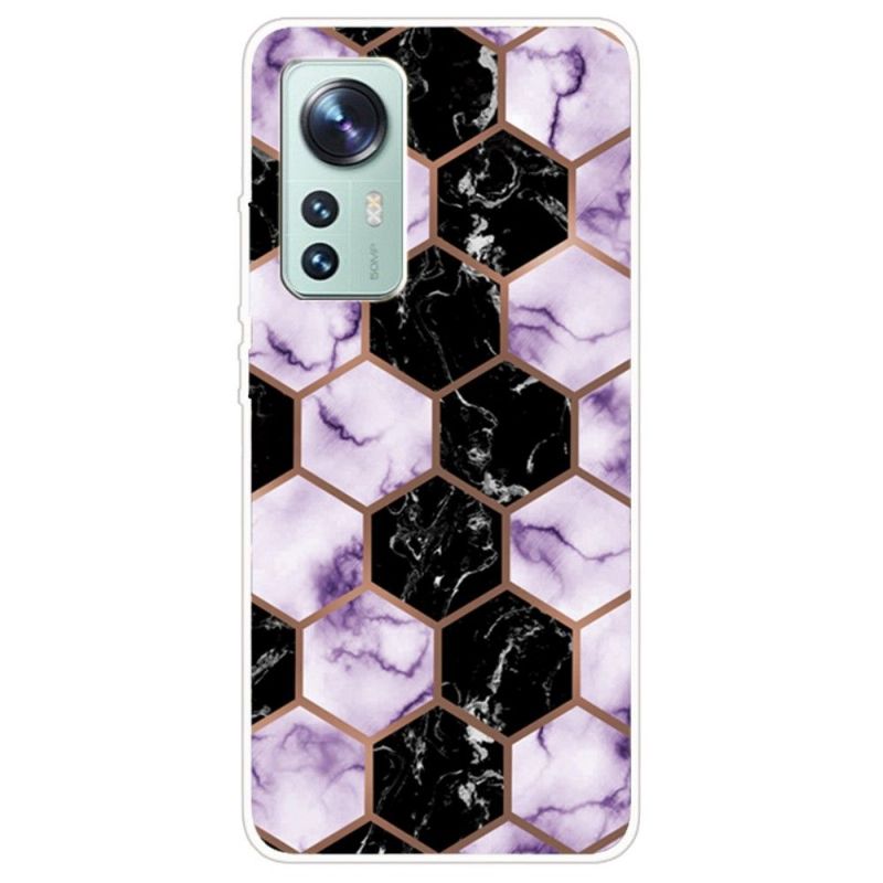 Cover Xiaomi 12 Pro Anti-fald Marble Geometry 0016 Series