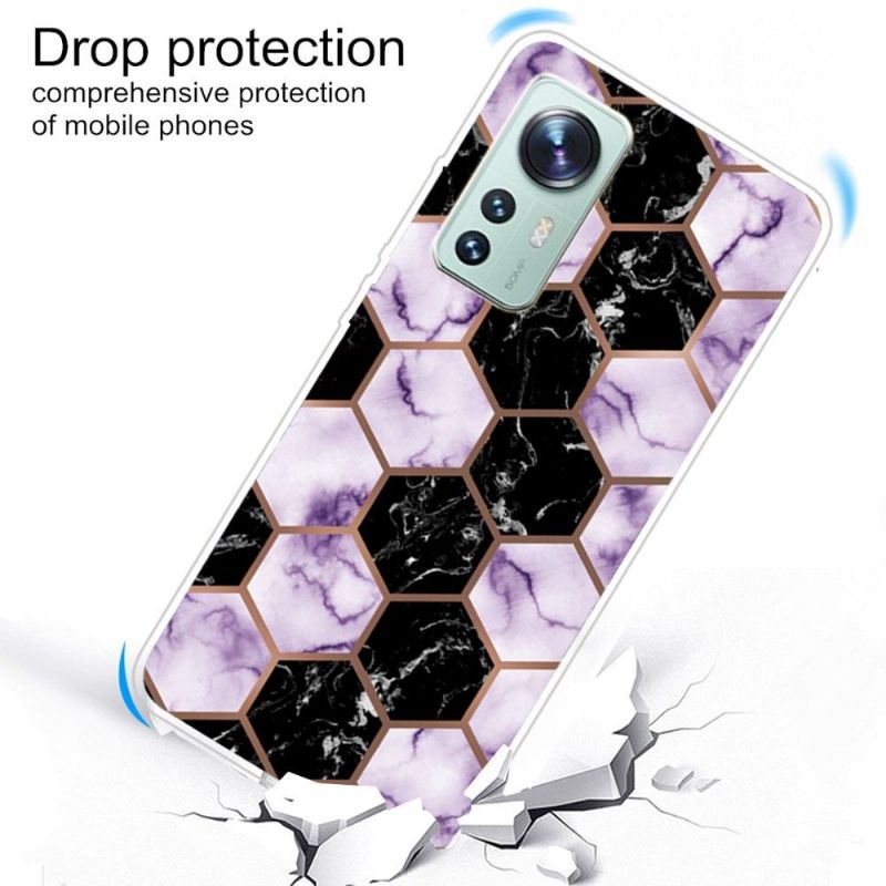 Cover Xiaomi 12 Pro Anti-fald Marble Geometry 0016 Series