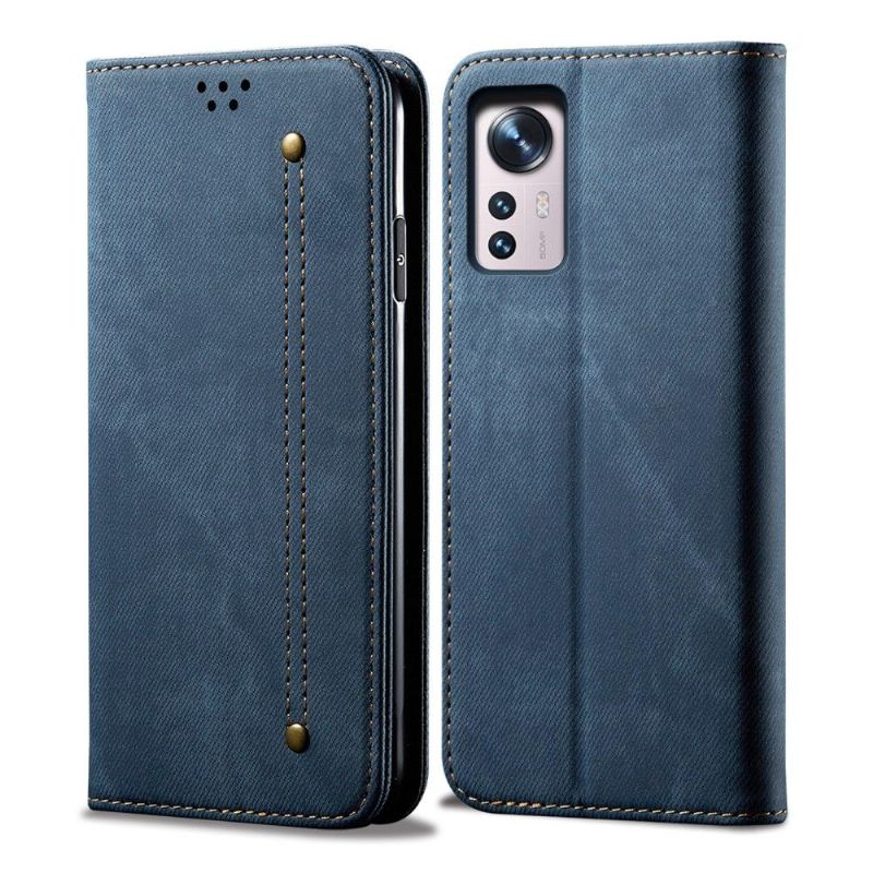 Flip Cover Xiaomi 12 Pro Jeans I Giulia-stil