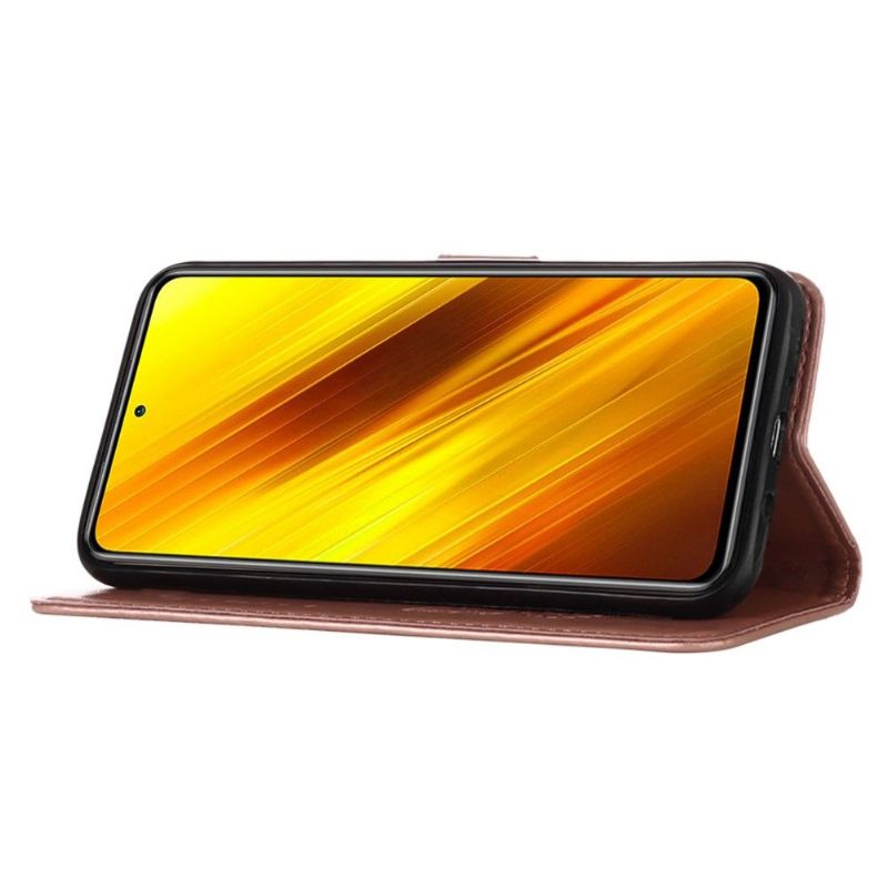 Flip Cover Xiaomi 12 Pro Kortholder Til Sommerfugleblomst