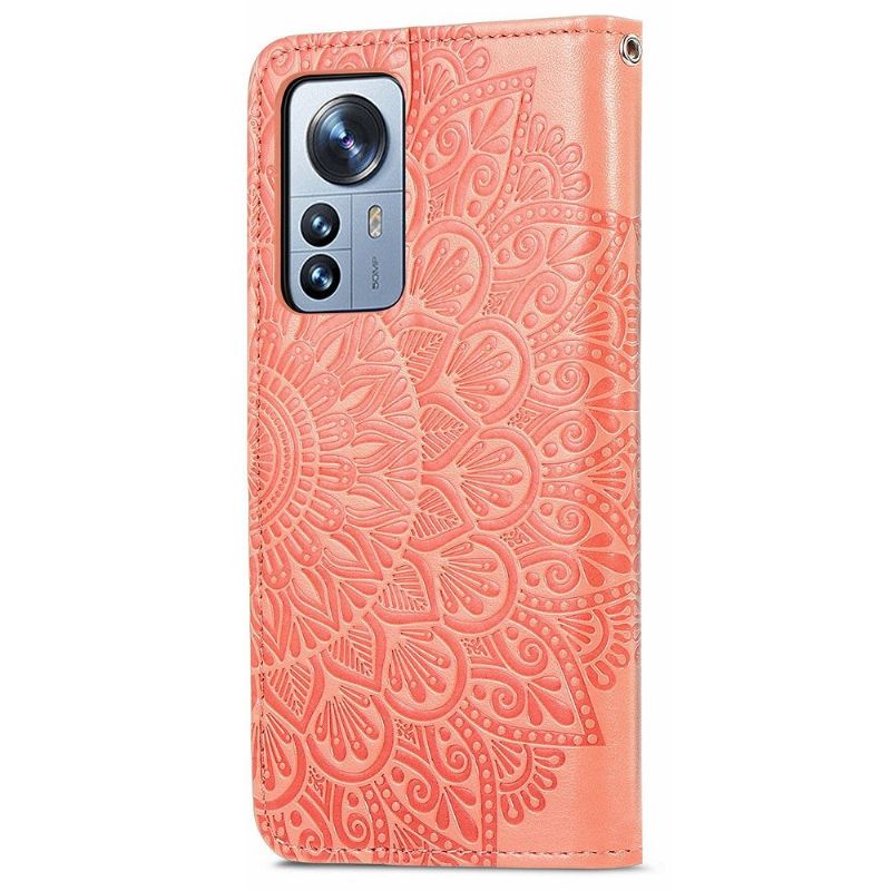 Læder Cover Xiaomi 12 Pro Mandalablad