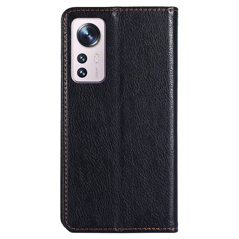 Mobilcover Xiaomi 12 Pro Flip Cover Rent Kunstlæder