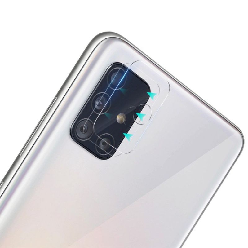 2 Hærdet Glas Til Samsung Galaxy A51 Objektiv