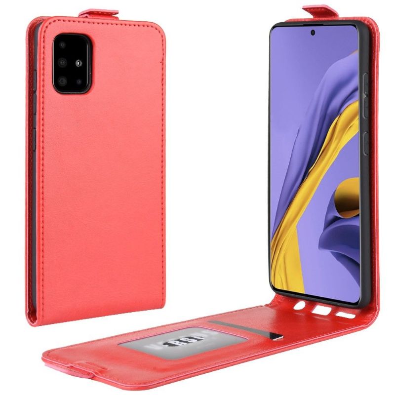 Case Samsung Galaxy A51 Flip Cover Lodret Kunstlæder