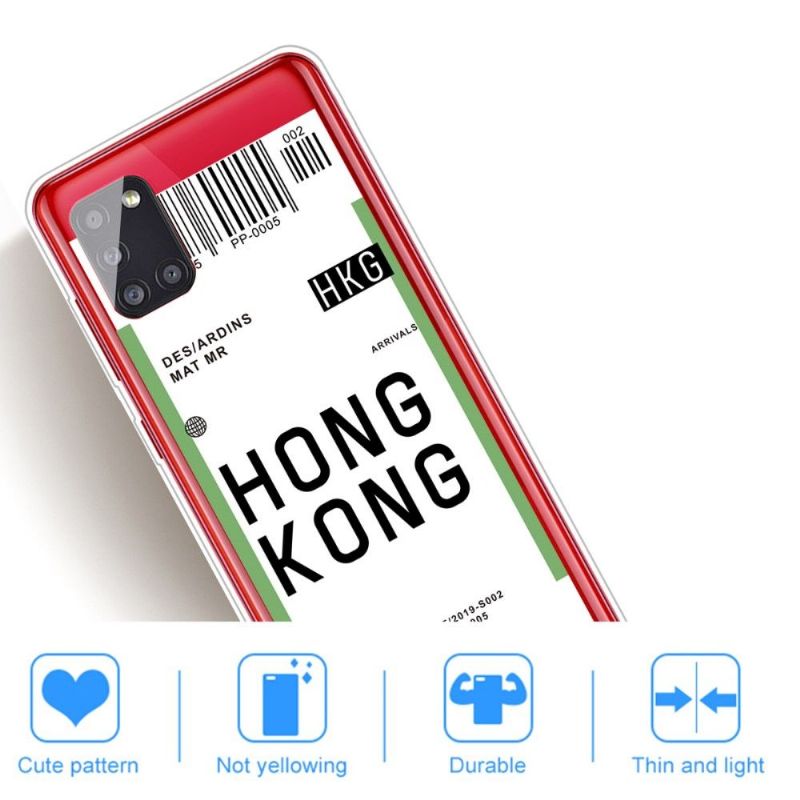 Cover Samsung Galaxy A51 Boardingkort 07 Hong Kong