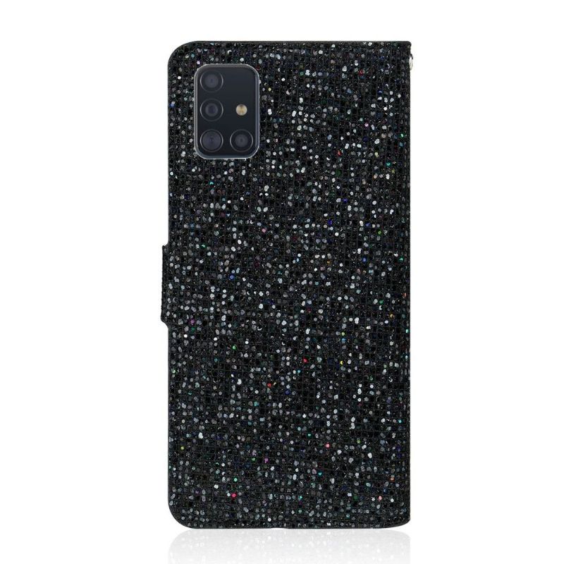 Flip Cover Samsung Galaxy A51 Glitterkortholder