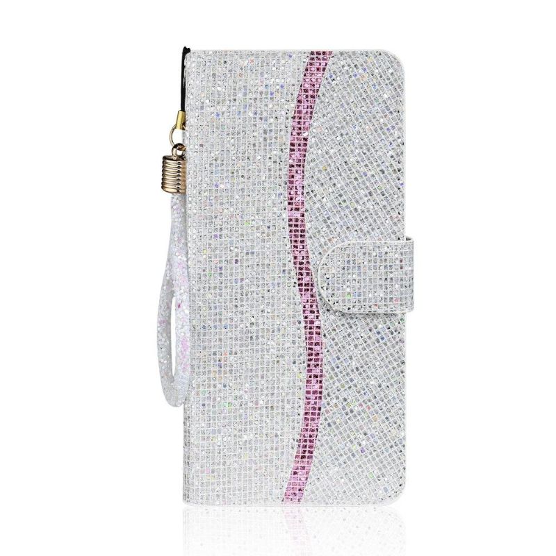 Flip Cover Samsung Galaxy A51 Glitterkortholder