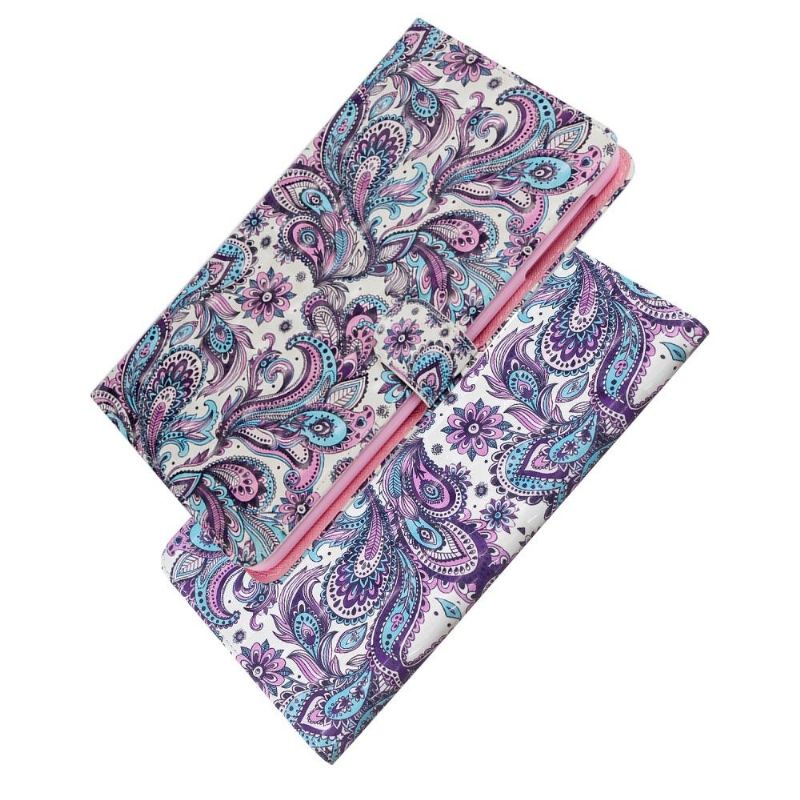 Flip Cover Samsung Galaxy Tab S6 Paisley Blomst