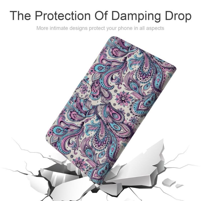 Flip Cover Samsung Galaxy Tab S6 Paisley Blomst