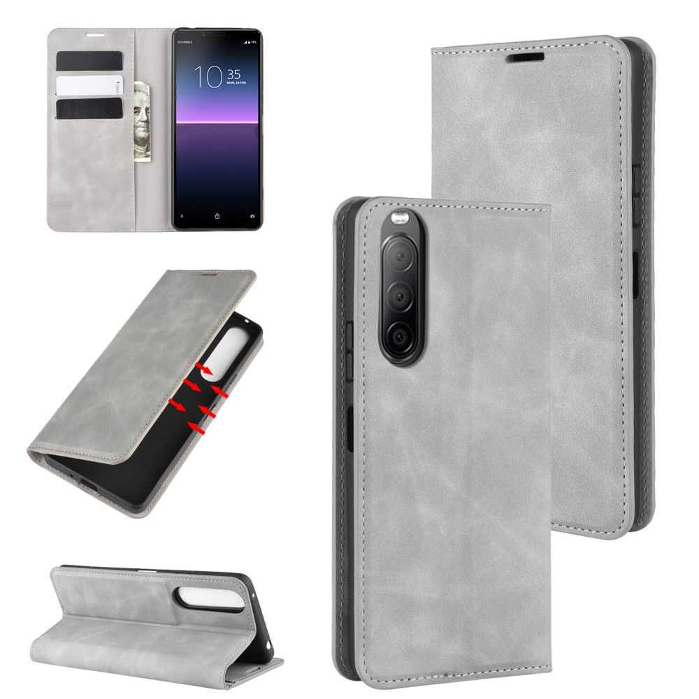 Flip Cover Sony Xperia 10 II Anti-fald Business Retro