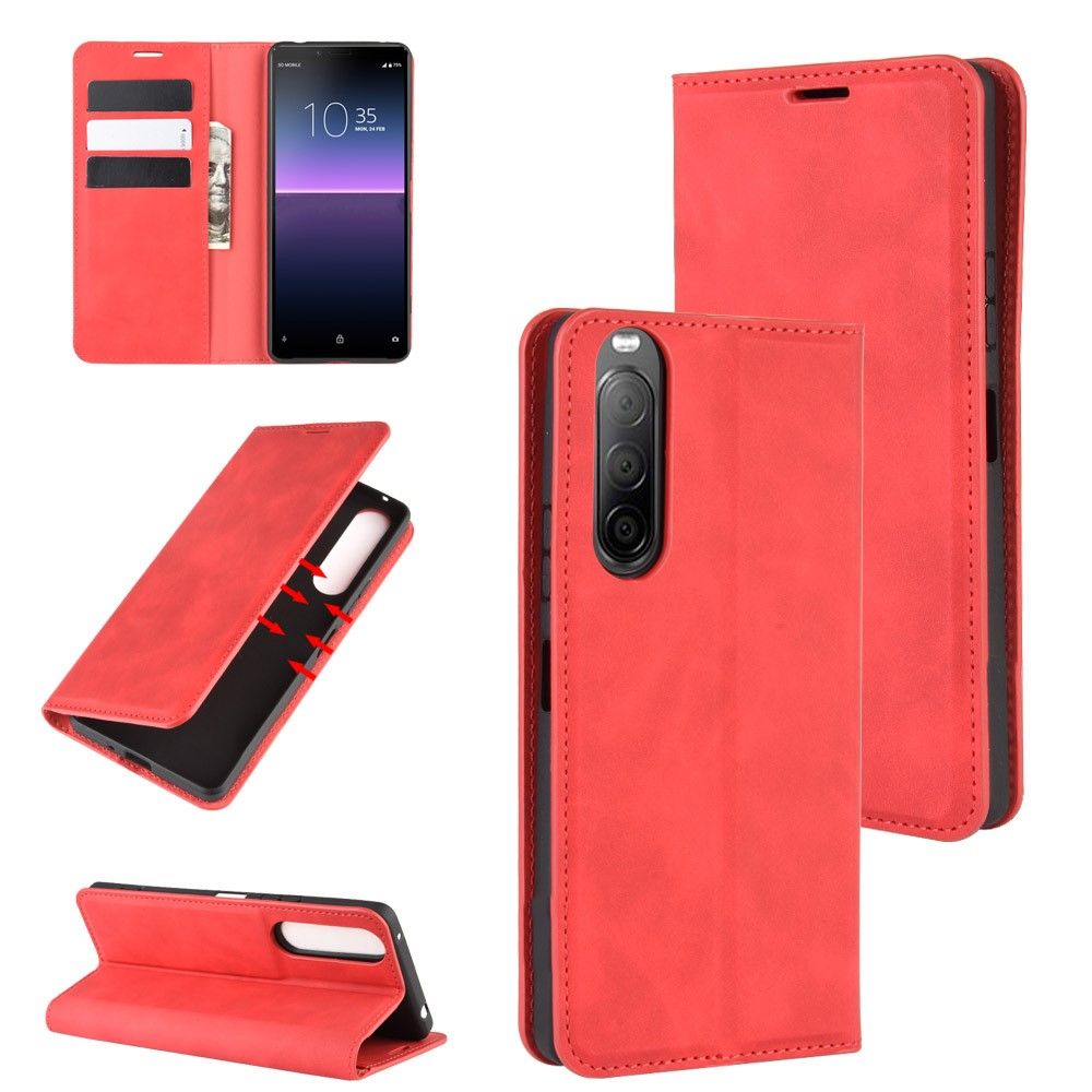 Flip Cover Sony Xperia 10 II Anti-fald Business Retro