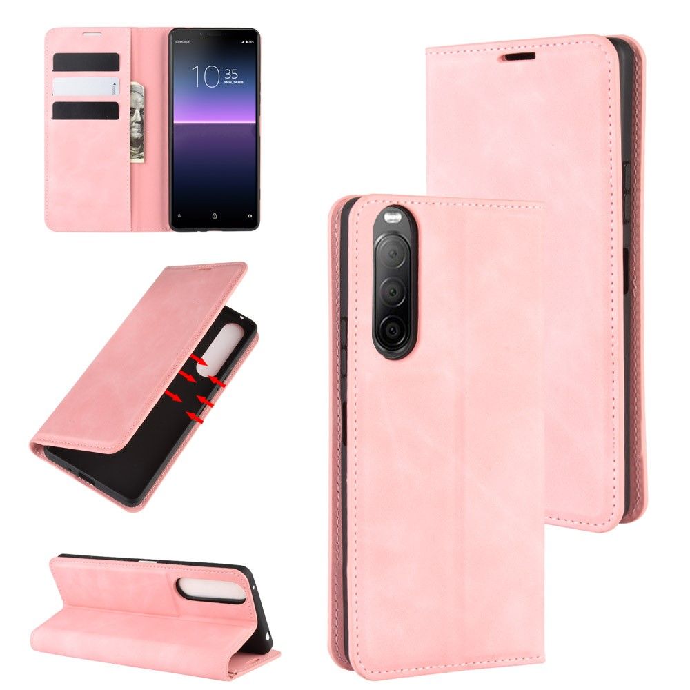 Flip Cover Sony Xperia 10 II Anti-fald Business Retro