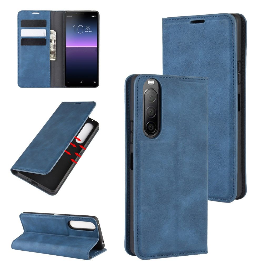 Flip Cover Sony Xperia 10 II Anti-fald Business Retro