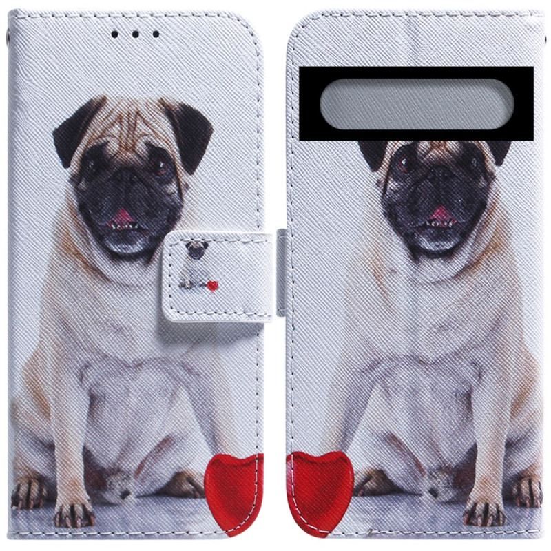 Flip Cover Google Pixel 7 Pro Mops Hund