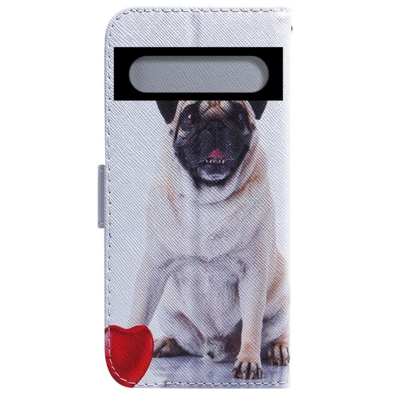 Flip Cover Google Pixel 7 Pro Mops Hund