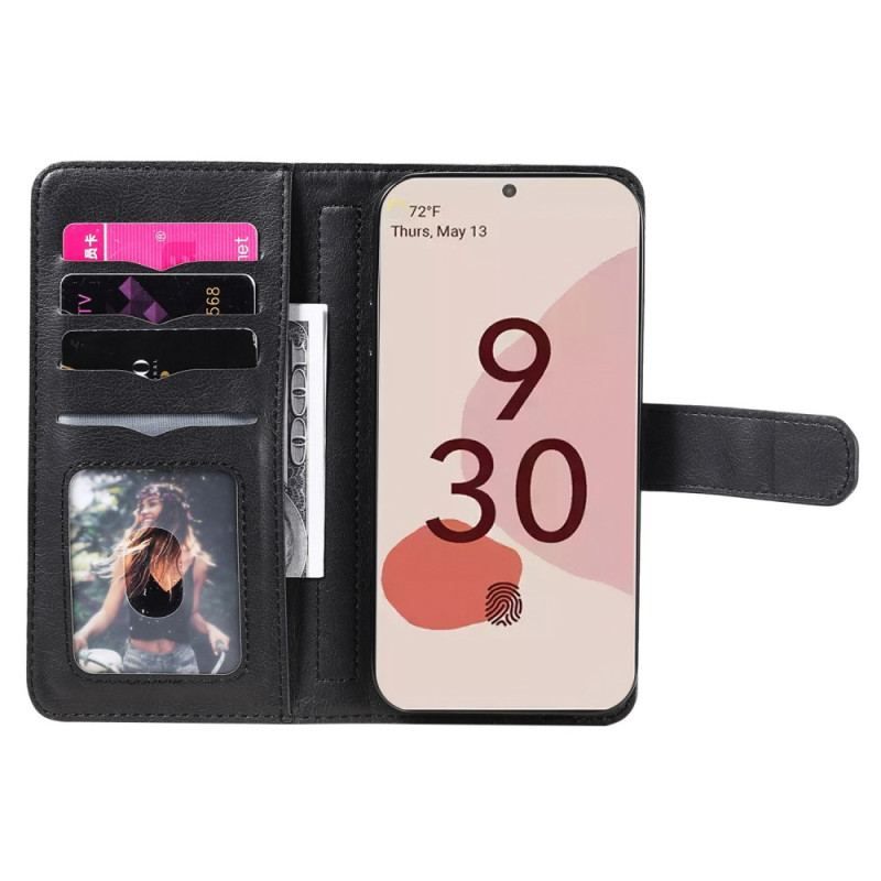 Flip Cover Google Pixel 7 Pro Multifunktionel 10 Kortholder