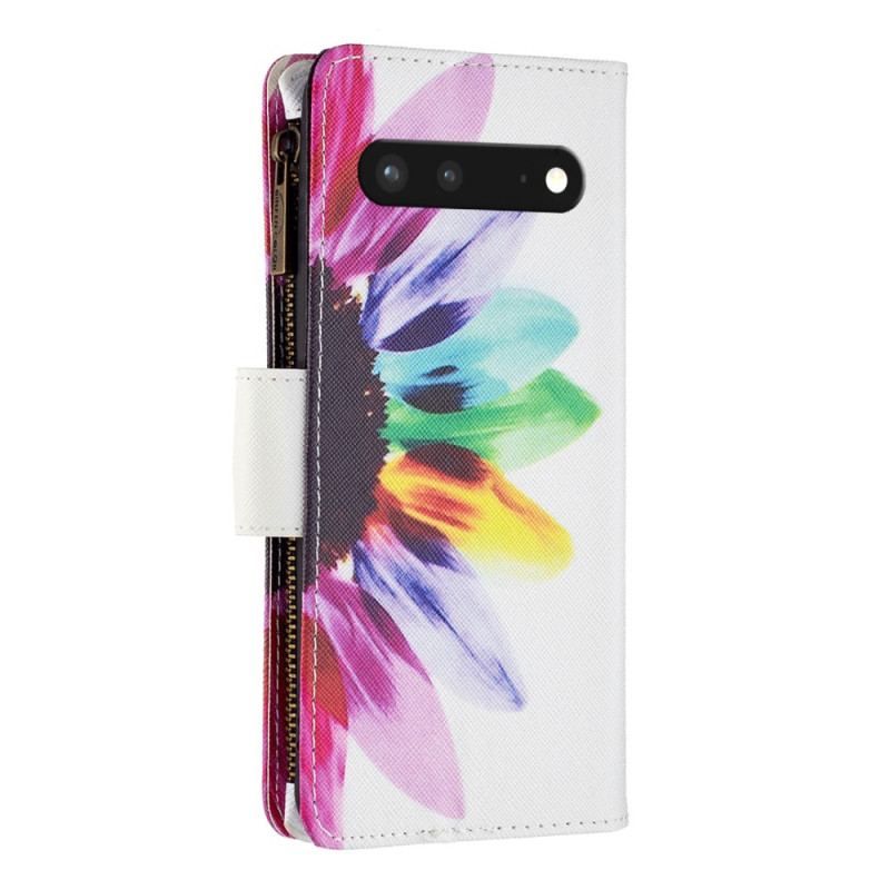 Flip Cover Google Pixel 7 Punge Etui Blomster Tegnebog