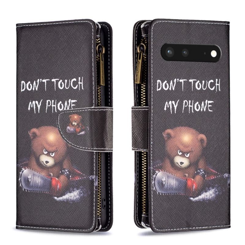 Flip Cover Google Pixel 7 Punge Etui Dangerous Bear Wallet