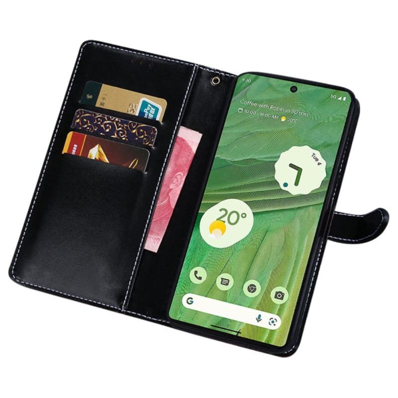 Flip Cover Google Pixel 7A Idewei Krokodille