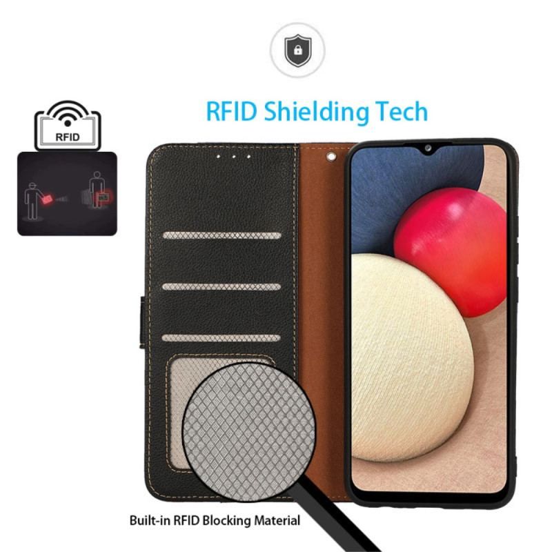 Flip Cover Google Pixel 7A Lychee Style Rfid Khazneh