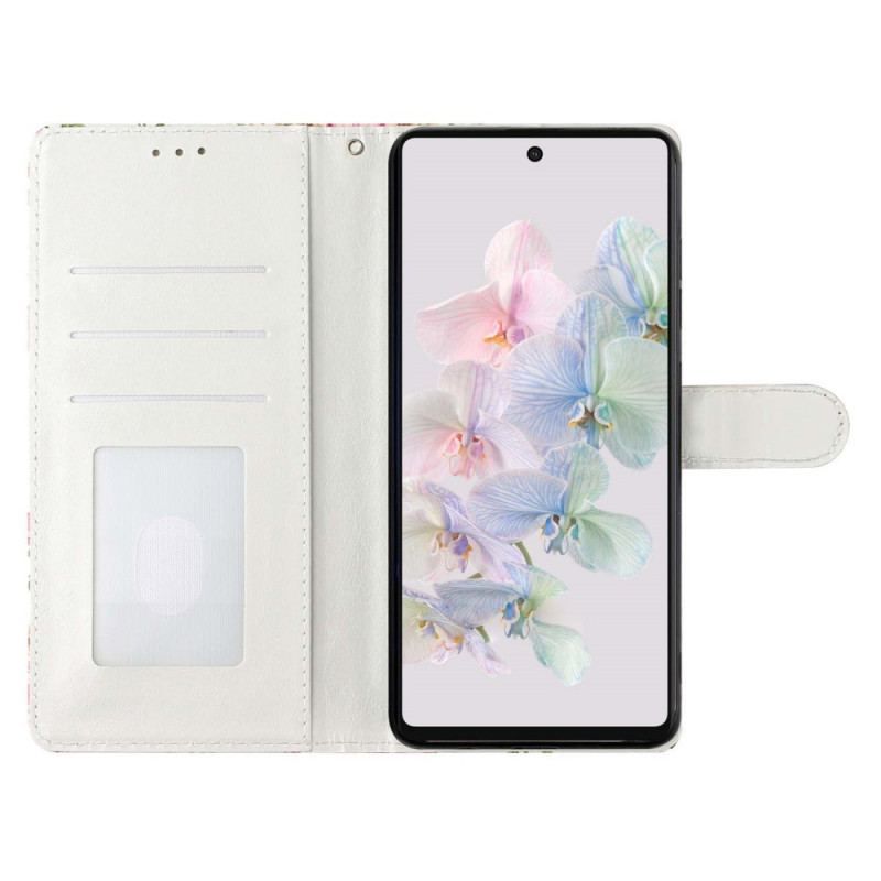 Flip Cover Google Pixel 7A Med Snor Strap Dream Catcher