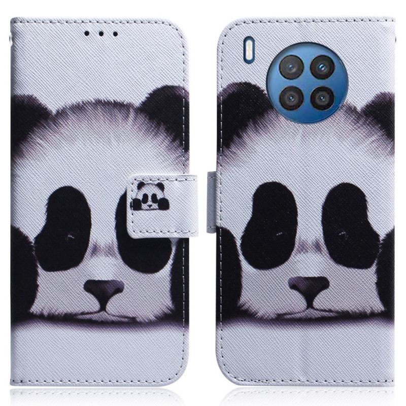 Flip Cover Honor 50 Lite Panda Ansigt