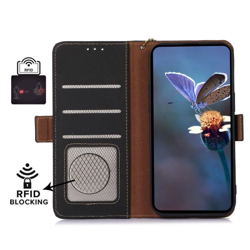 Flip Cover Honor 90 Lite Ægte Rfid Læder