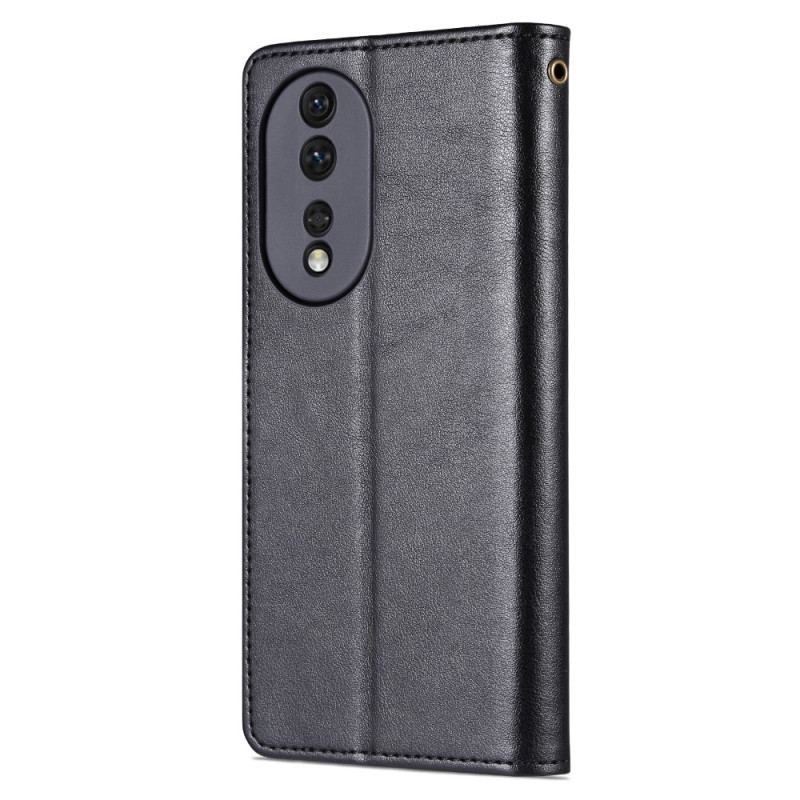 Flip Cover Honor 90 Pro Azns Lædereffekt