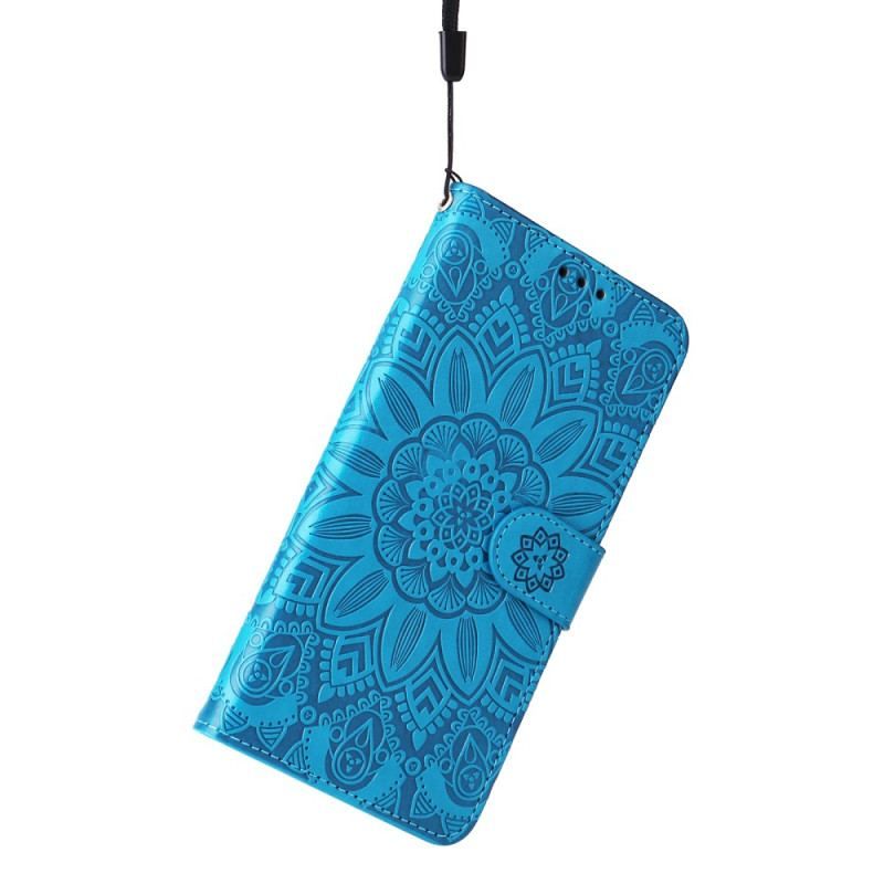 Flip Cover Honor Magic 5 Lite Mandala Sun Med Snor