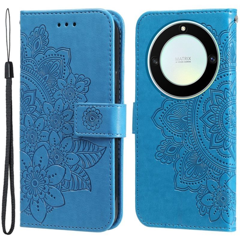 Flip Cover Honor Magic 5 Lite Med Snor Strappy Mandala