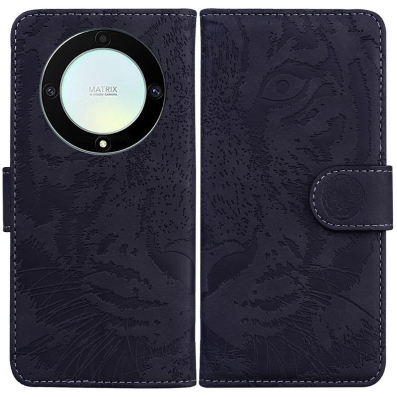 Flip Cover Honor Magic 5 Lite Tiger Fodaftryk