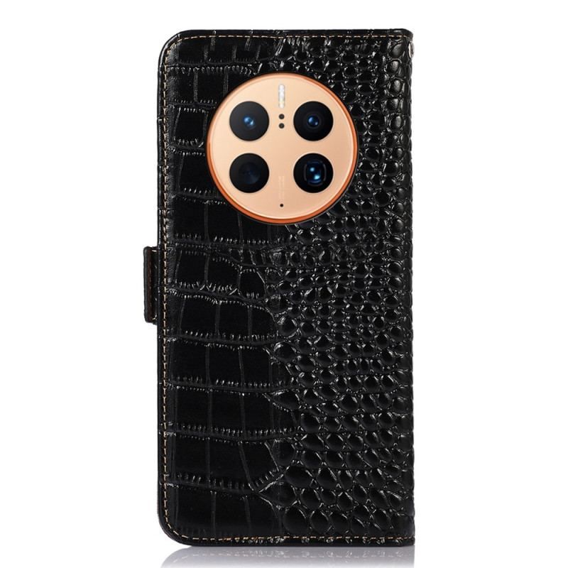 Flip Cover Huawei Mate 50 Pro Crocodile Style Rfid