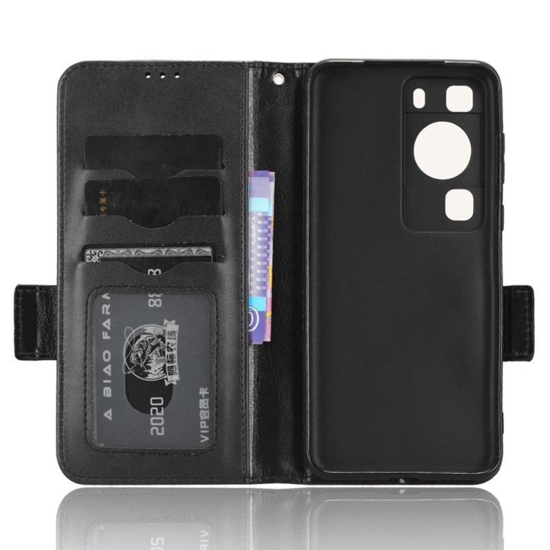 Flip Cover Huawei P60 Pro Trekanter Med Rem
