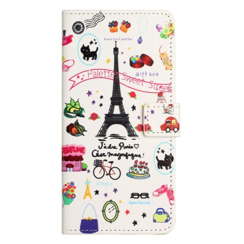 Flip Cover iPhone 14 Jeg Elsker Paris