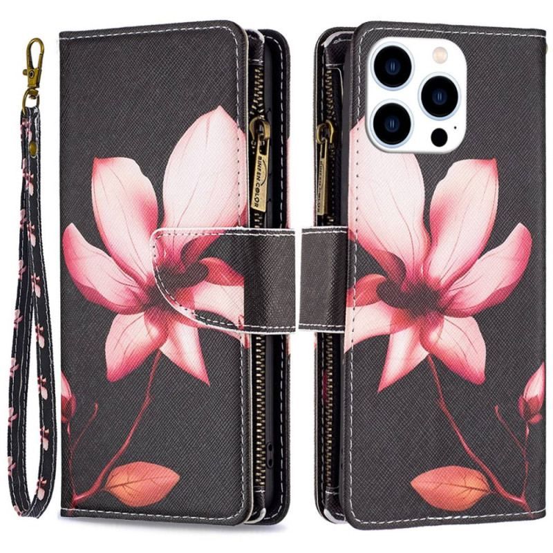 Flip Cover iPhone 14 Pro Punge Etui Blomster Tegnebog