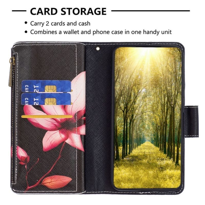 Flip Cover iPhone 14 Pro Punge Etui Blomster Tegnebog