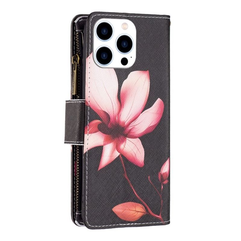 Flip Cover iPhone 14 Pro Punge Etui Blomster Tegnebog