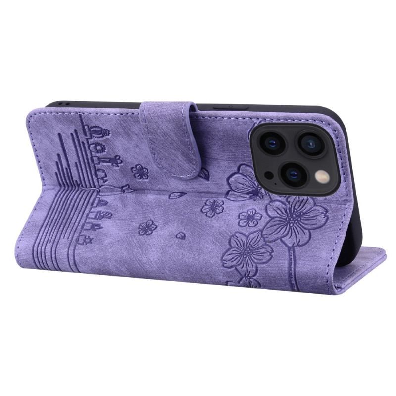 Flip Cover iPhone 15 Pro Med Snor Thong Cat Daydream