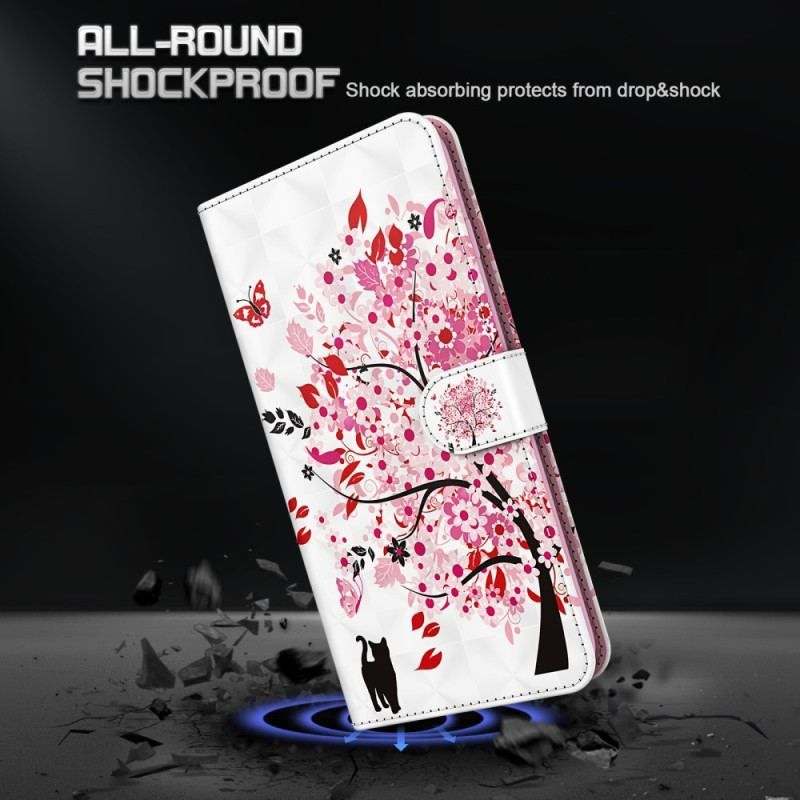 Flip Cover iPhone 15 Pro Med Snor Under Det Røde Træ 3d Med Rem