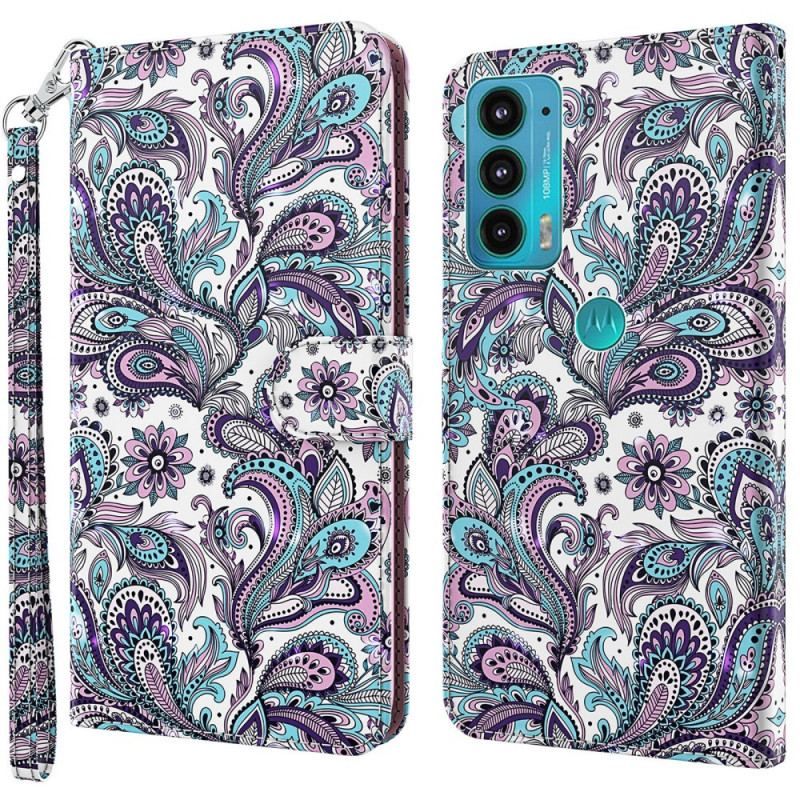 Flip Cover Moto E40 / E30 / E20 Paisley