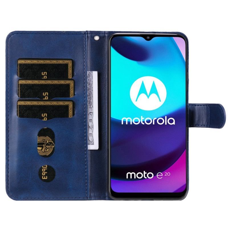 Flip Cover Moto E40 / E30 / E20 Vintage Møntpung