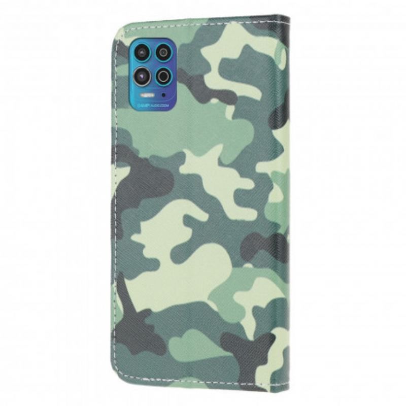 Flip Cover Moto G100 Militær Camouflage