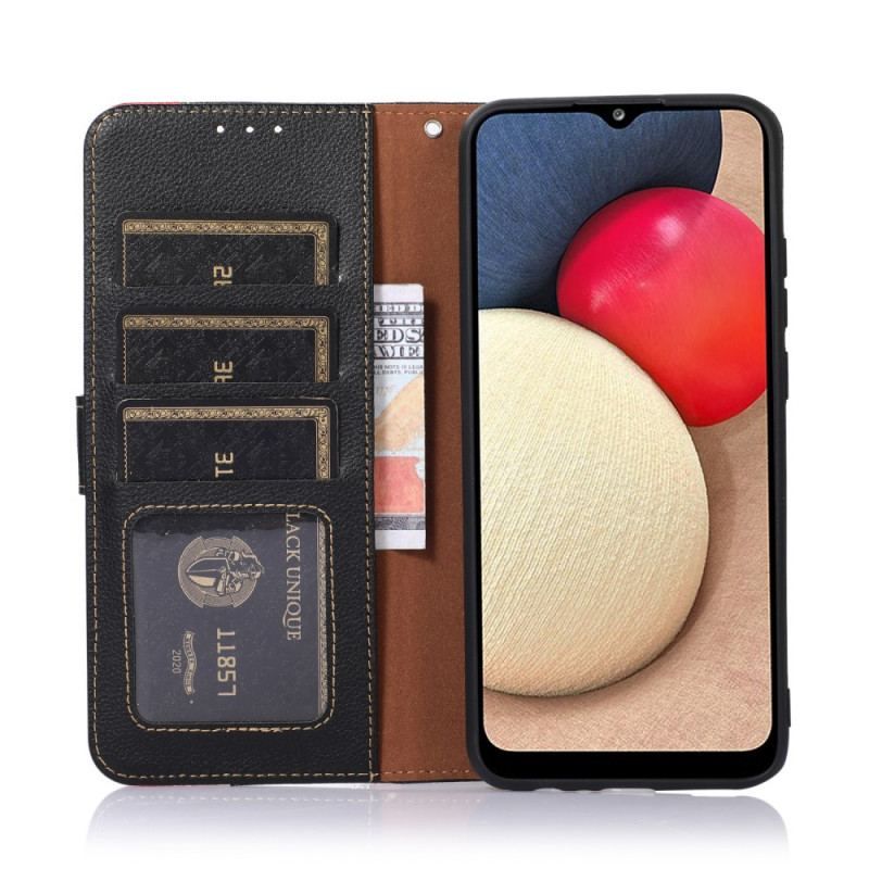 Flip Cover Moto G200 5G Lychee Style Rfid Khazneh