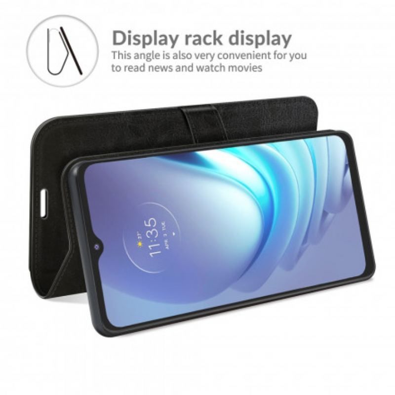 Flip Cover Moto G50 Designer Lædereffekt