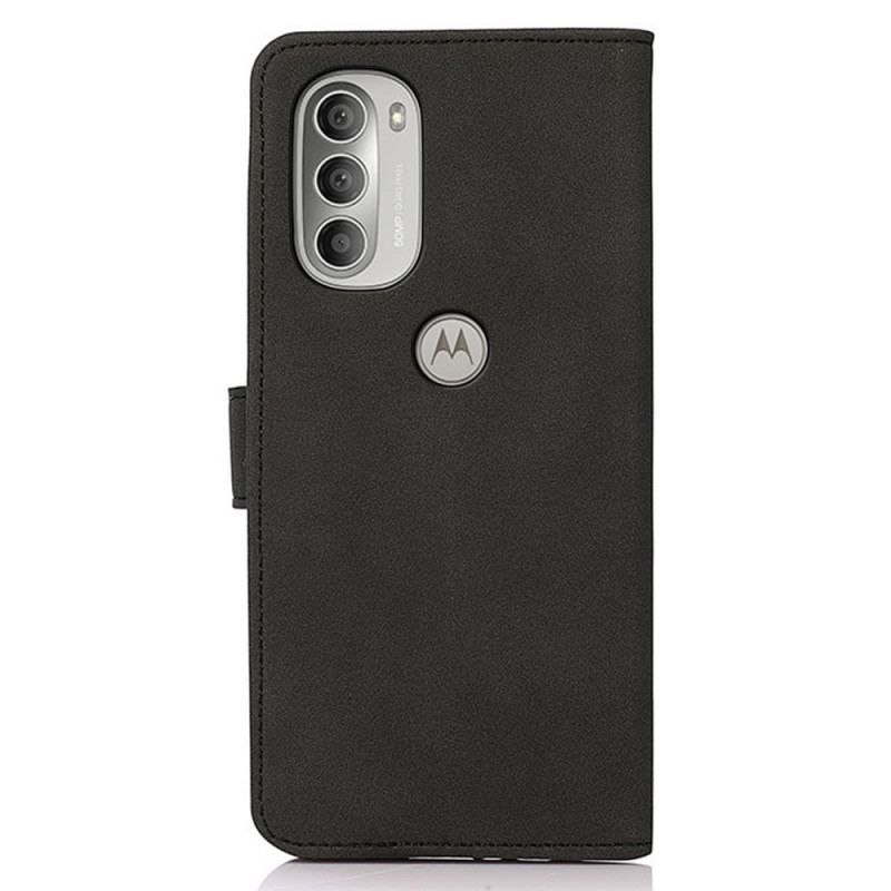 Flip Cover Moto G51 5G Khazneh Fashion Læder Effekt