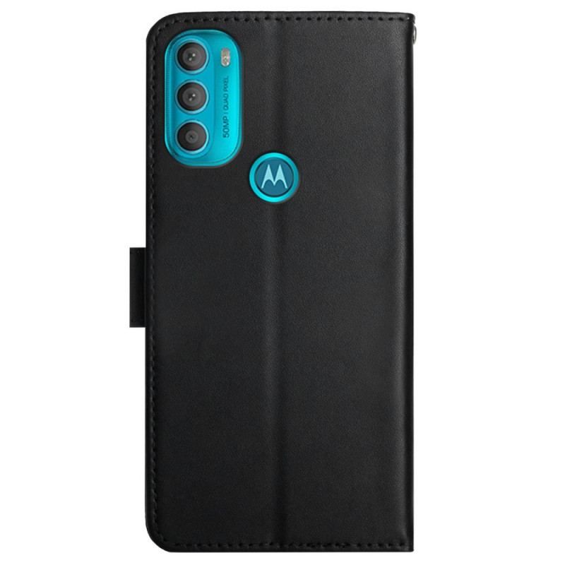 Flip Cover Moto G71 5G Ægte Nappa Læder