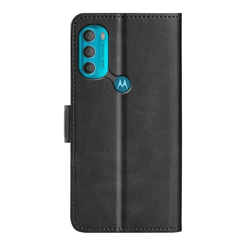 Flip Cover Moto G71 5G Læder Cover Dobbelt Klap